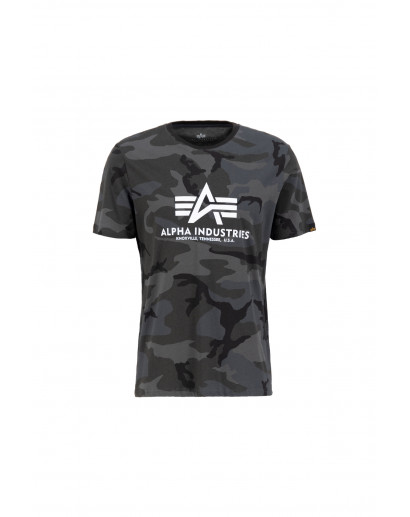 Koszulka Alpha Industries Basic T-Shirt Camo black camo