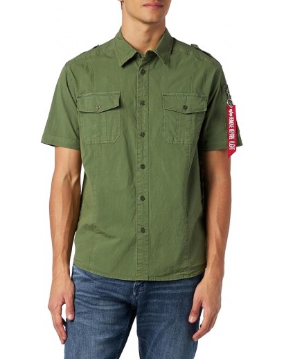 Koszula Alpha Industries Basic Shirt Slim S sage-green