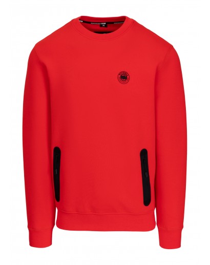 Bluza Pitbull Dogwood Crewneck fluo red