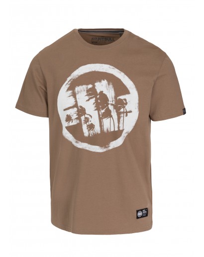 Koszulka Pitbull Logo Palms 170 brown savana