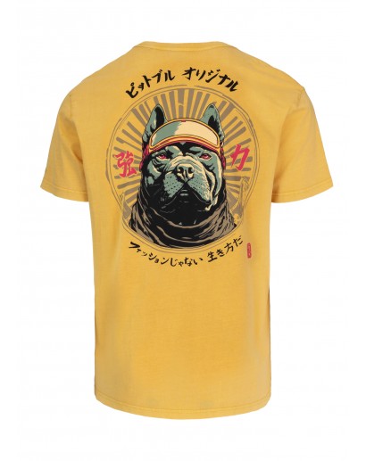 Koszulka Pitbull Mt Fuji Washed 190 yellow