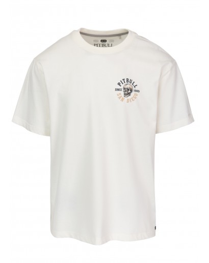 Koszulka Pitbull Skull Logo 210 Loose Fit off white